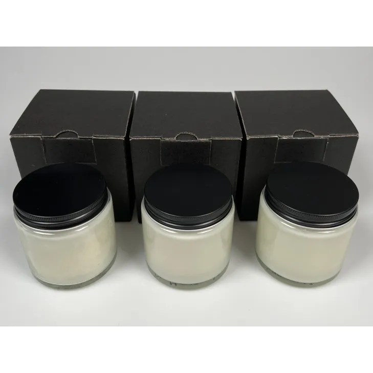 Świeca sojowa zapachowa w szkle przezroczystym - bawełniany knot 120 ml